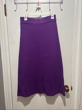 SEZANE naelle ribbed midi skirt size large